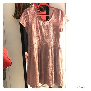 Forever 21 light Pink back lace up dress! ⭐️